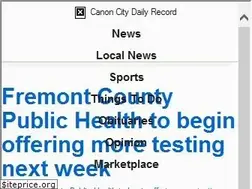 Sites similar to canoncitydailyrecord.com