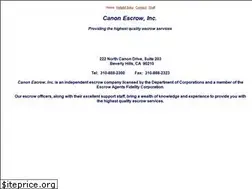 Sites similar to canonescrow.com