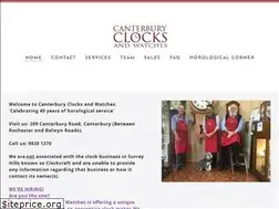 Sites similar to canterburyclocks.com.au