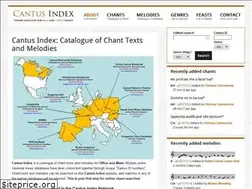 Sites similar to cantusindex.org