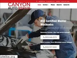 Sites similar to canyonautorepair.com