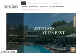 Sites similar to canyoncreekapts.com
