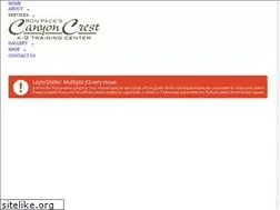 Sites similar to canyoncrestk9.com
