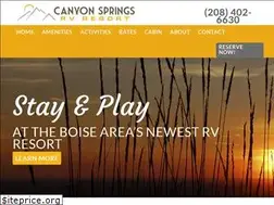 Sites similar to canyonspringsrvresort.com