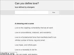 Sites similar to canyoudefinelove.com