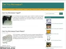 Sites similar to canyoumicrowave.com