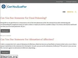 Sites similar to canyousuefor.com