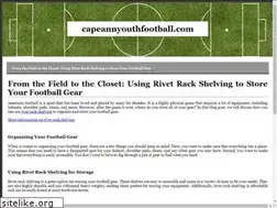Sites similar to capeannyouthfootball.com