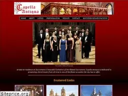 Sites similar to capella-antiqua.org