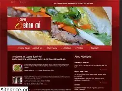Sites similar to caphebanhmi.com
