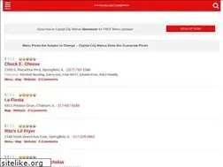Sites similar to capitalcitymenus.com