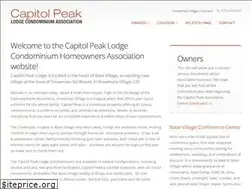 Sites similar to capitolpeakhoa.com