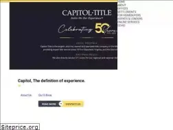 Sites similar to capitoltitle.com