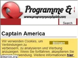Sites similar to captain-america.programmeundspiele.com