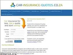 Sites similar to car-insurance-quotes.co.za