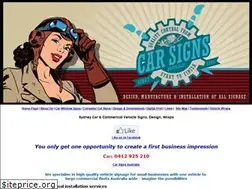 Sites similar to car-signs.com.au