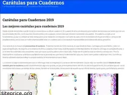 Sites similar to caratulasparacuadernos.com