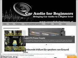 Sites similar to caraudioforbeginners.nl