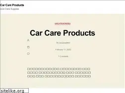 Sites similar to carcareproducts.com