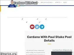 Sites similar to cardanowithpaul.com