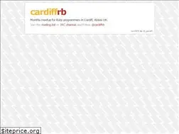 Sites similar to cardiffrb.com