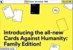 Sites similar to cardsagainsthumanityfamilyedition.com