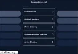 Sites similar to carecustomer.net