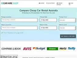 Sites similar to carhireshop.com.au