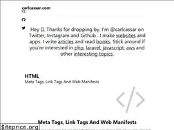 Sites similar to carlcassar.com