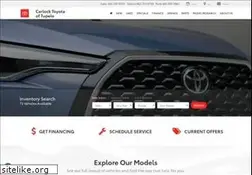 Sites similar to carlocktoyotaoftupelo.com