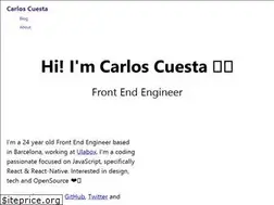 Sites similar to carloscuesta.me