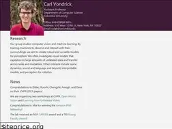 Sites similar to carlvondrick.com