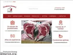 Sites similar to carnescesareogomez.es