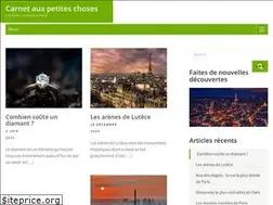 Sites similar to carnet-aux-petites-choses.fr