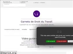 Sites similar to carnetsdroitdutravail.com