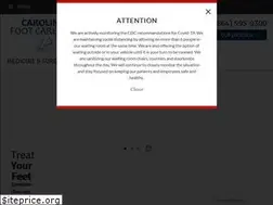 Sites similar to carolinafootcare.net