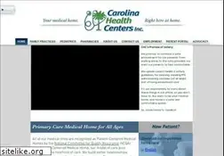 Sites similar to carolinahealthcenters.org