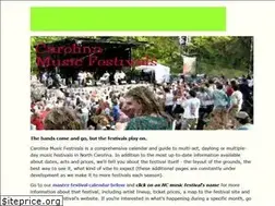Sites similar to carolinamusicfests.com