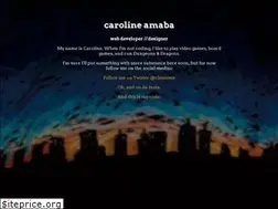 Sites similar to carolineamaba.com