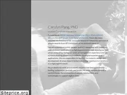Sites similar to carolynpang.com