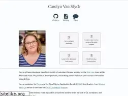 Sites similar to carolynvanslyck.com