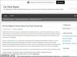 Sites similar to carpaintrepair.wordpress.com