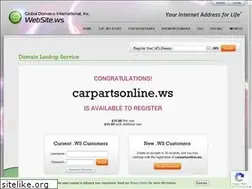 Sites similar to carpartsonline.ws