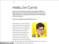 Sites similar to carrieforde.com