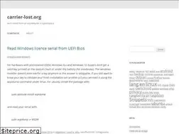 Sites similar to carrier-lost.org