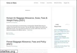 Sites similar to carryonsizes.com