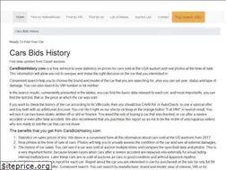Sites similar to carsbidshistory.com