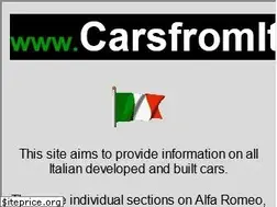 Sites similar to carsfromitaly.net