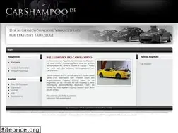Sites similar to carshampoo.de