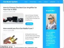 Sites similar to carsmusicsystem.com